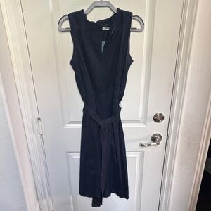 Banana Republic Elegant Navy Denim Sleeveless Dress